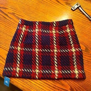 NWT plaid mini skirt